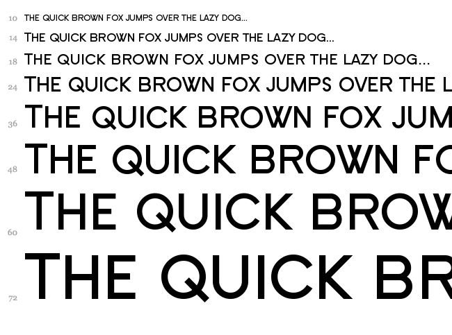 SF Old Republic font waterfall